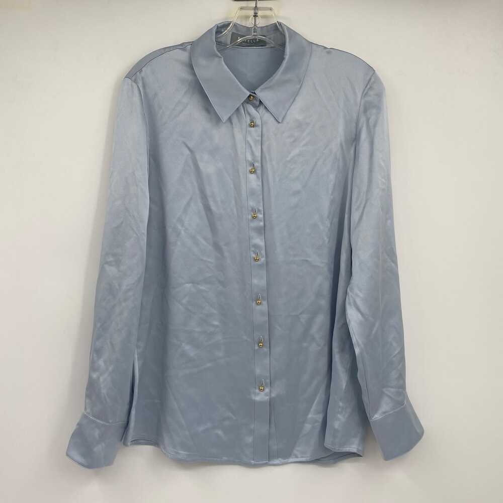 Ravella Blue Button-Up Shirt | Womens M